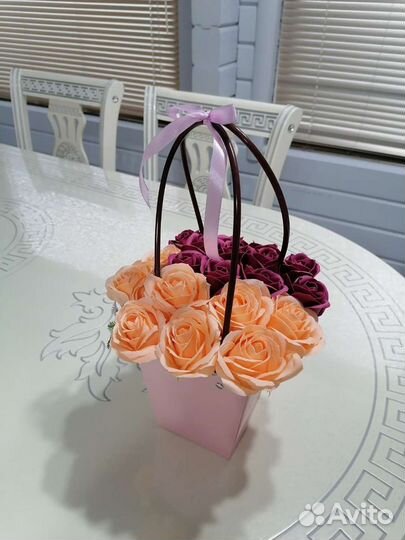 Букет цветов из мыла