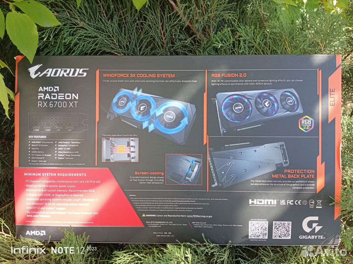 Aorus Radeon RX 6700 XT elite 12G