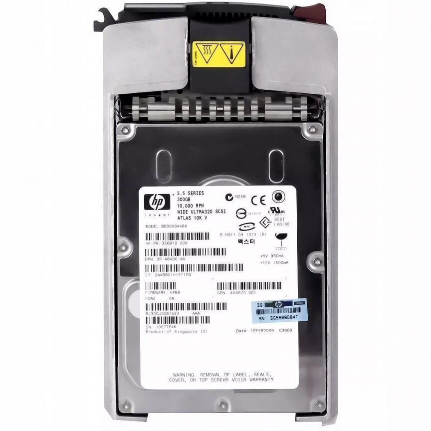 [BD3008A4B6] Жесткий Диск Hp 300gb U320scsi 3.5" Bd3008a4b6
