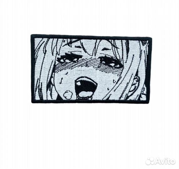 Нашивка аниме Ахегао на липучке