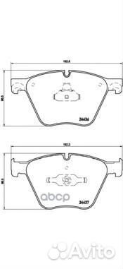 Колодки тормозные P06073 P06073 Brembo