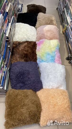 Подушка пушистая Травка 45*45, декоративная