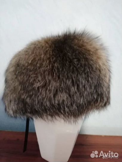 Шапка из чернобурки женская