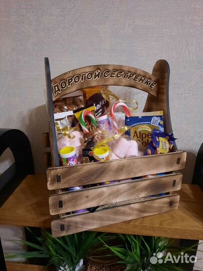 Ящик подарочный деревянный