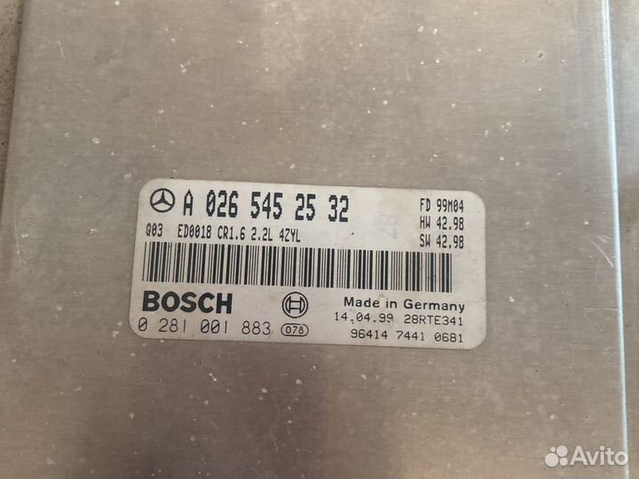 Эбу mercedes w210 om611