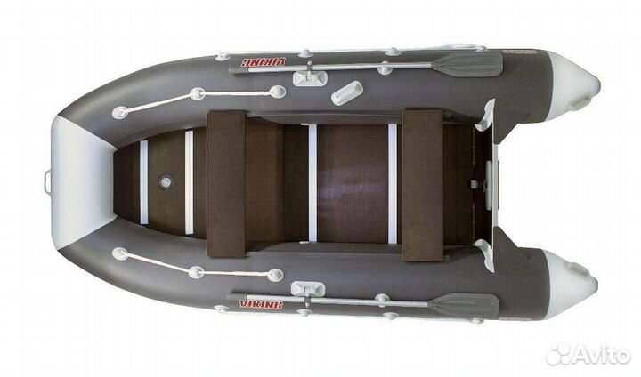 Лодка пвх Посейдон Викинг-360 Н серый/черный