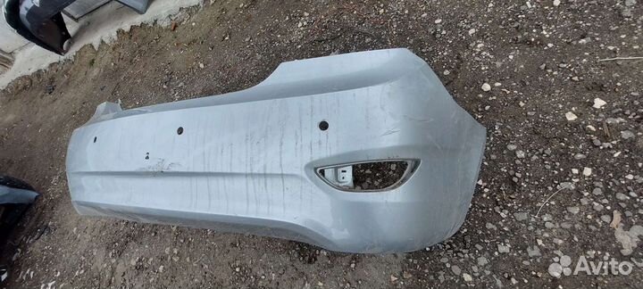 Бампер задний хендай солярис 1 седан целый