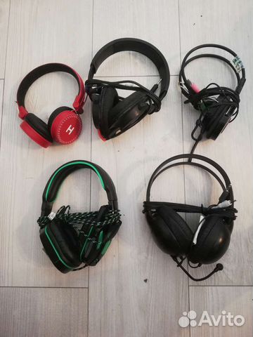 Наушники проводные, 5 штук