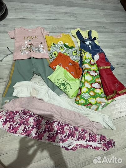 Пакет вещей на девочку 74-86