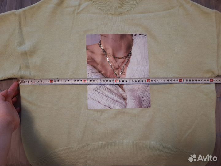 Свитшот джемпер пуловер женский зелёный 50 размер