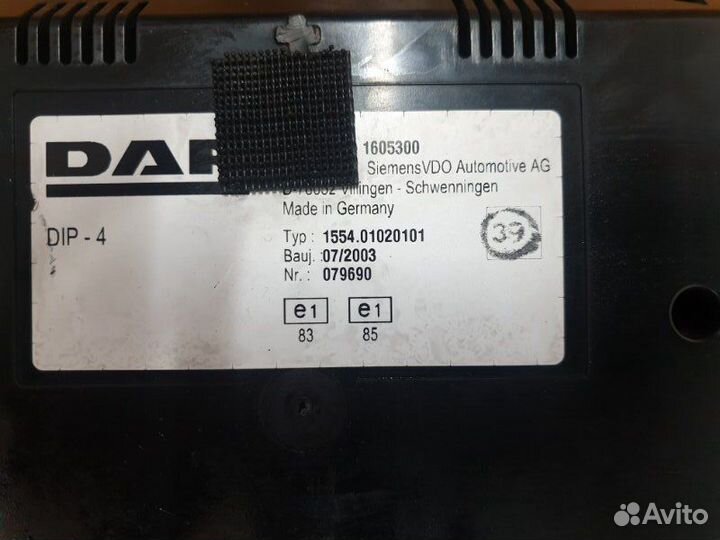 Панель приборов Daf Cf85 2004