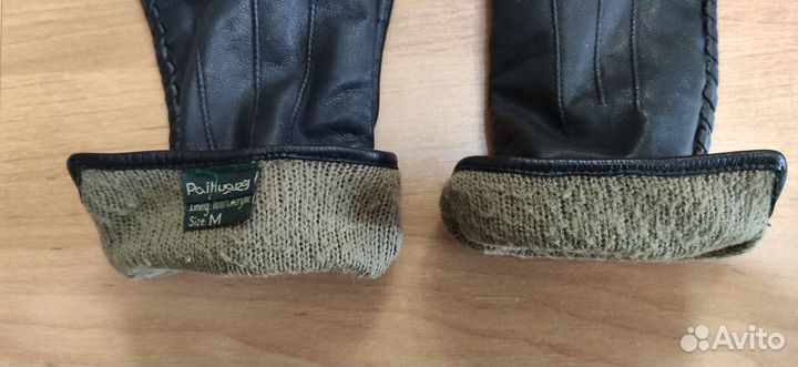 Перчатки женские кожаные