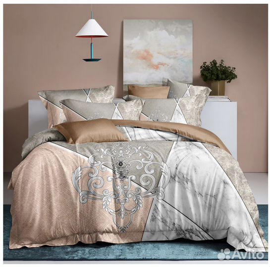 Постельное белье сатин евро