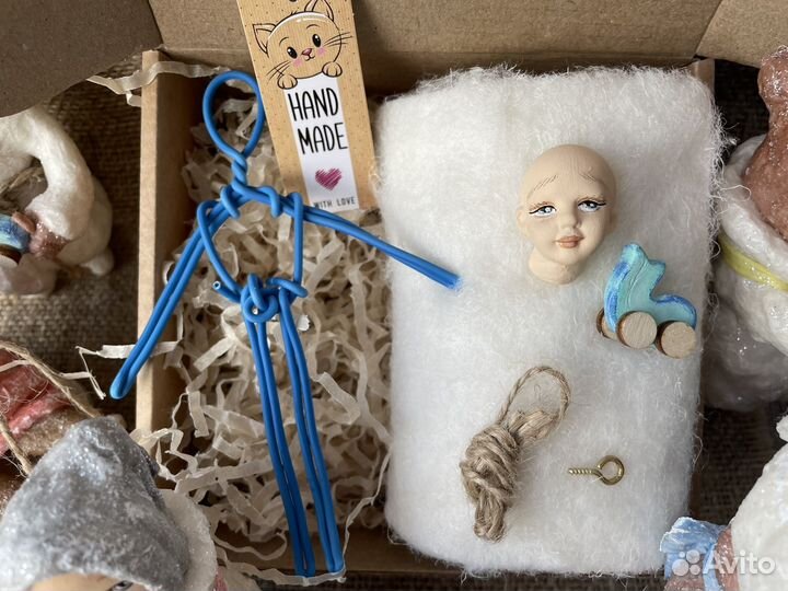 Ватная игрушка на елку, набор для создания