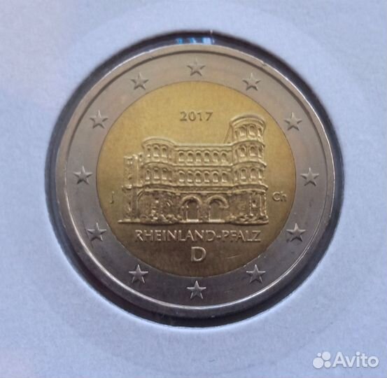 Монета 2 евро Германии 