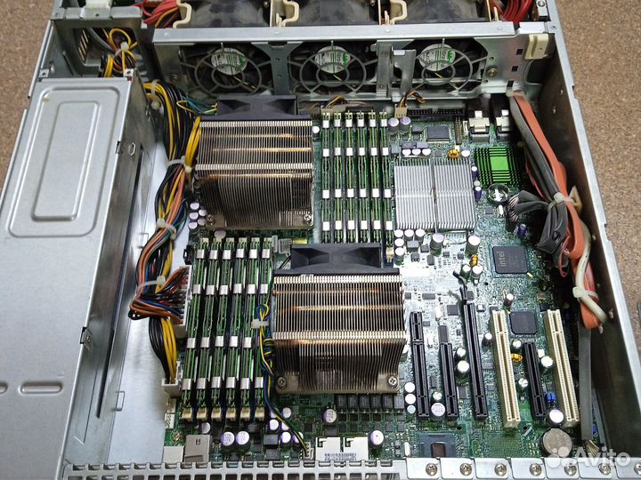 Сервер SuperMicro 2U, 2хE5620, X8DT3-F, DDR3 98G