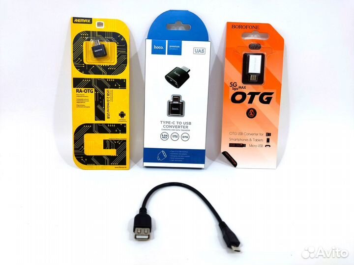 OTG адаптер для смартфона Type-C microusb