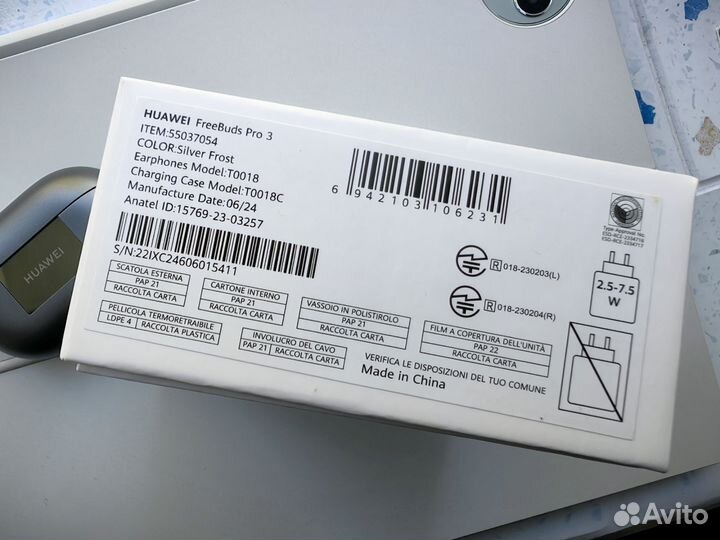 Huawei freebuds pro 3 (кейс+левый наушник)