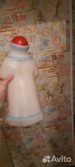 Дед мороз СССР пластик пластмассовый