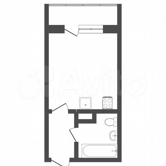 Квартира-студия, 15 м², 16/16 эт.