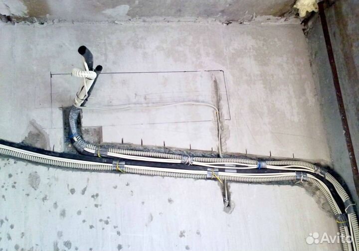 Закладка трассы /Монтаж кондиционеров