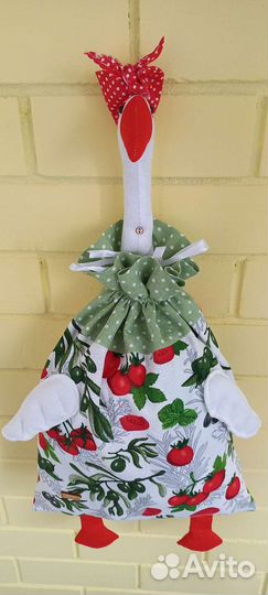 Кукла тильда/ гусыня- пакетница, ручная работа