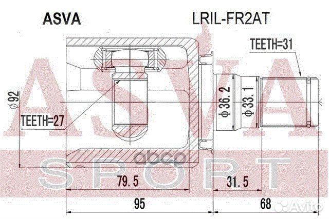 ШРУС LR внутр. лев. 27x36.3x31 lrilfr2AT asva