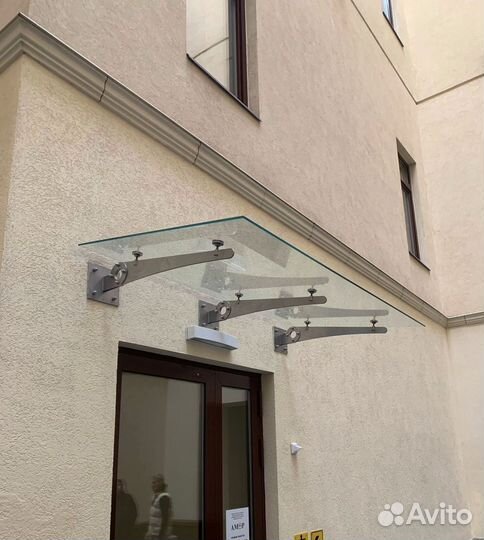 Стеклянные козырьки