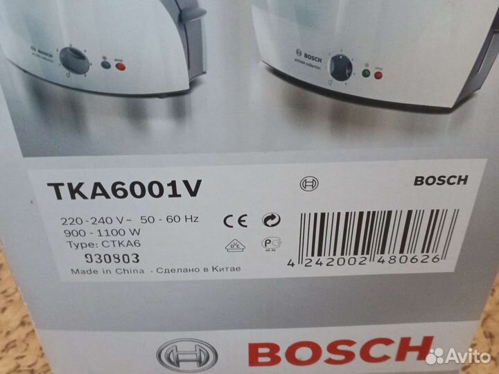 Кофеварка bosh tka6001v