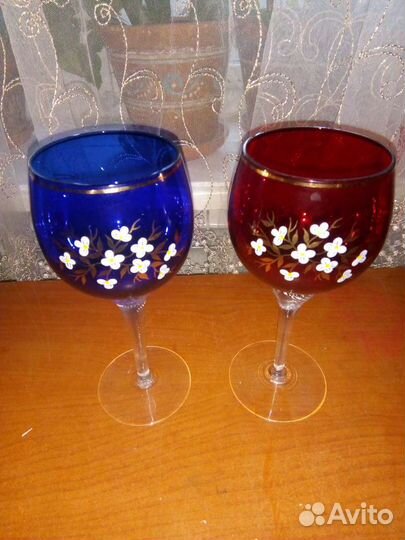 Фужеры.Богемское стекло.Чехословакия