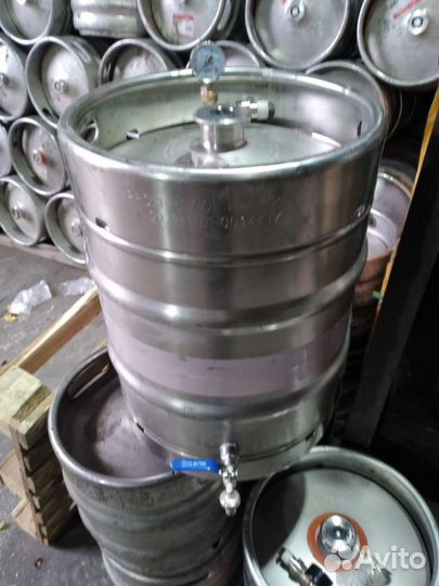 Кеги винные с манометром 50л нержавейка