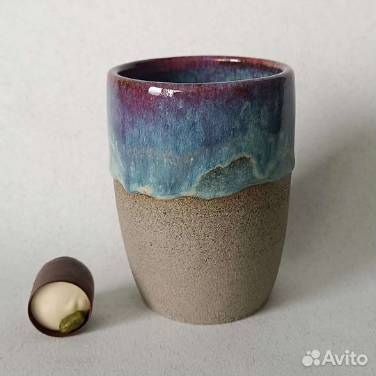 Стакан кружка для кофе ручная работа