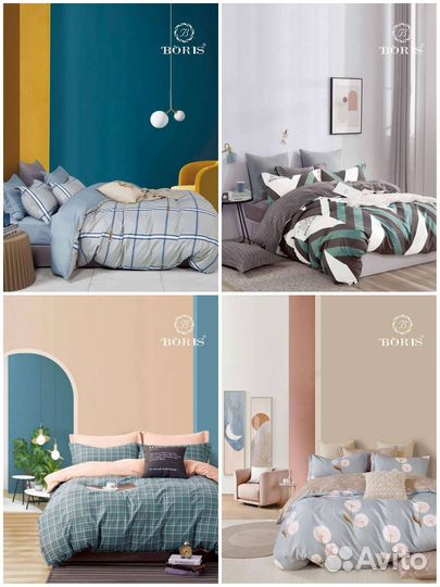 Белье постельное Boris, хлопок,простынь на резинке