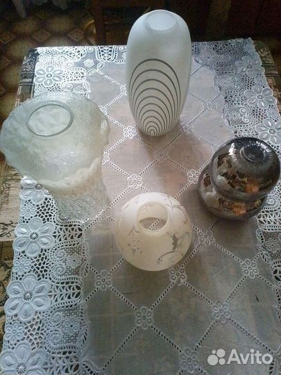 Плафоны для люстры и бра стеклянные