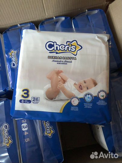 Подгузники Cheris 2,3,5