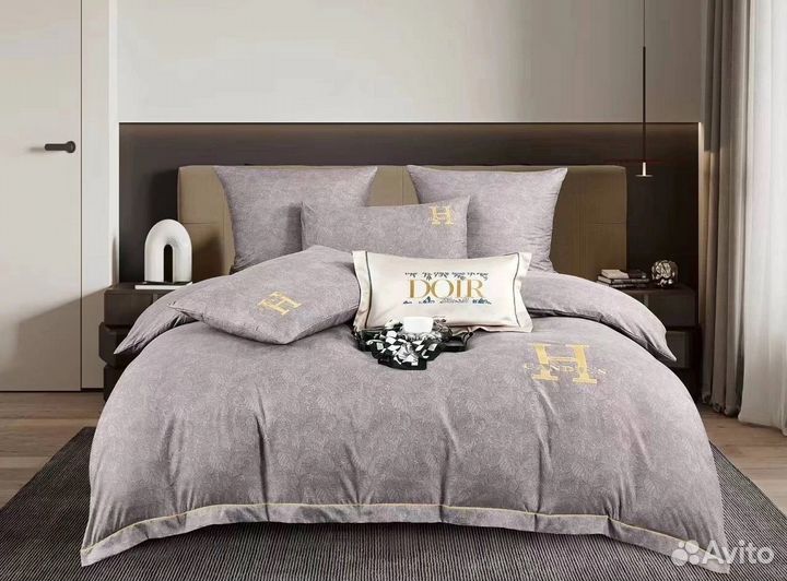 Бархатное постельное евро