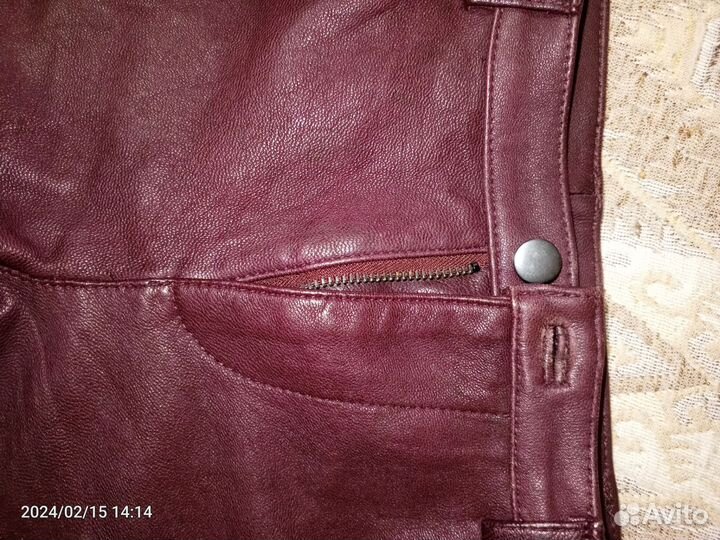 Шорты American retro из кожи ягненка