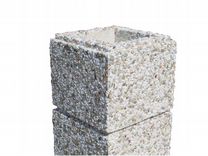 Блок для забора мытый бетон
