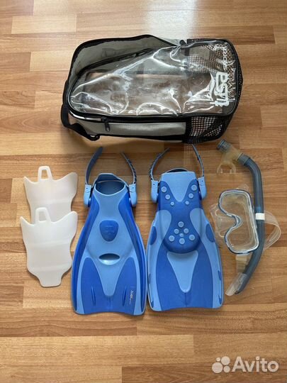 Ласты, маска и трубка Tusa Sport, р. 36-42
