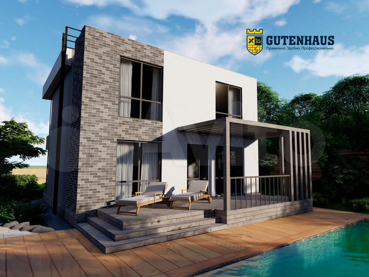 Коттедж 130 м² на участке 6 сот.