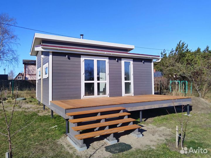 Жилой теплый дом 33 кв.м