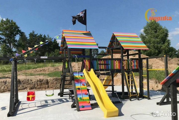 Детская уличная площадка для активных игр