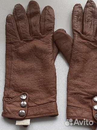 Перчатки кожаные