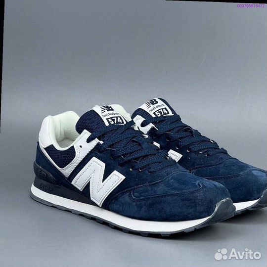 Кроссовки New Balance 574 Blue (Арт.38192)