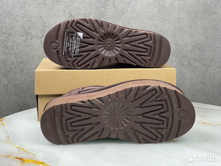 Ugg classic ultra mini platform шоколад угги