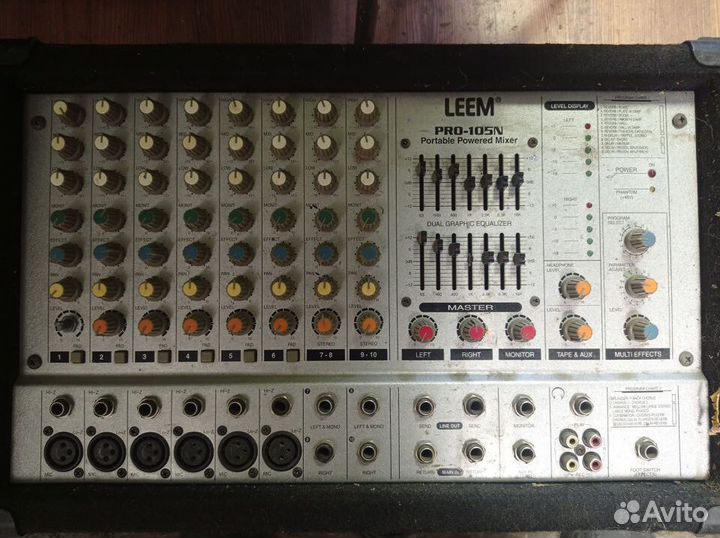 Универсальный микшер усилитель leem pro 105N