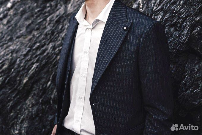 Мужской Костюм тройка 46