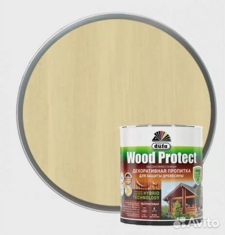 Пропитка Dufa Wood Protect бесцветный 0.75л Код: 6