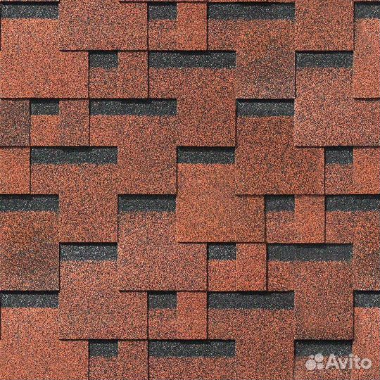 Мягкая черепица Дёке Европа Матрица Коричневый