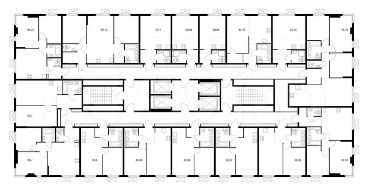 1-к. квартира, 32,7 м², 26/33 эт.